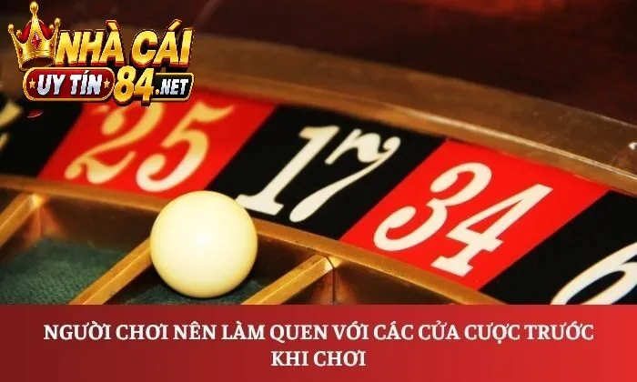 Người chơi nên làm quen với các cửa cược trước khi chơi